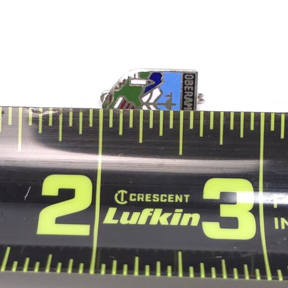 Vintage Oberammergau Germany Enamel Pinback Pin - Picture 3 of 3